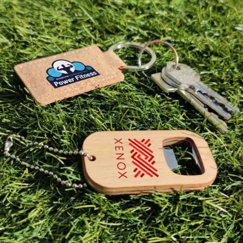 Key rings in grass