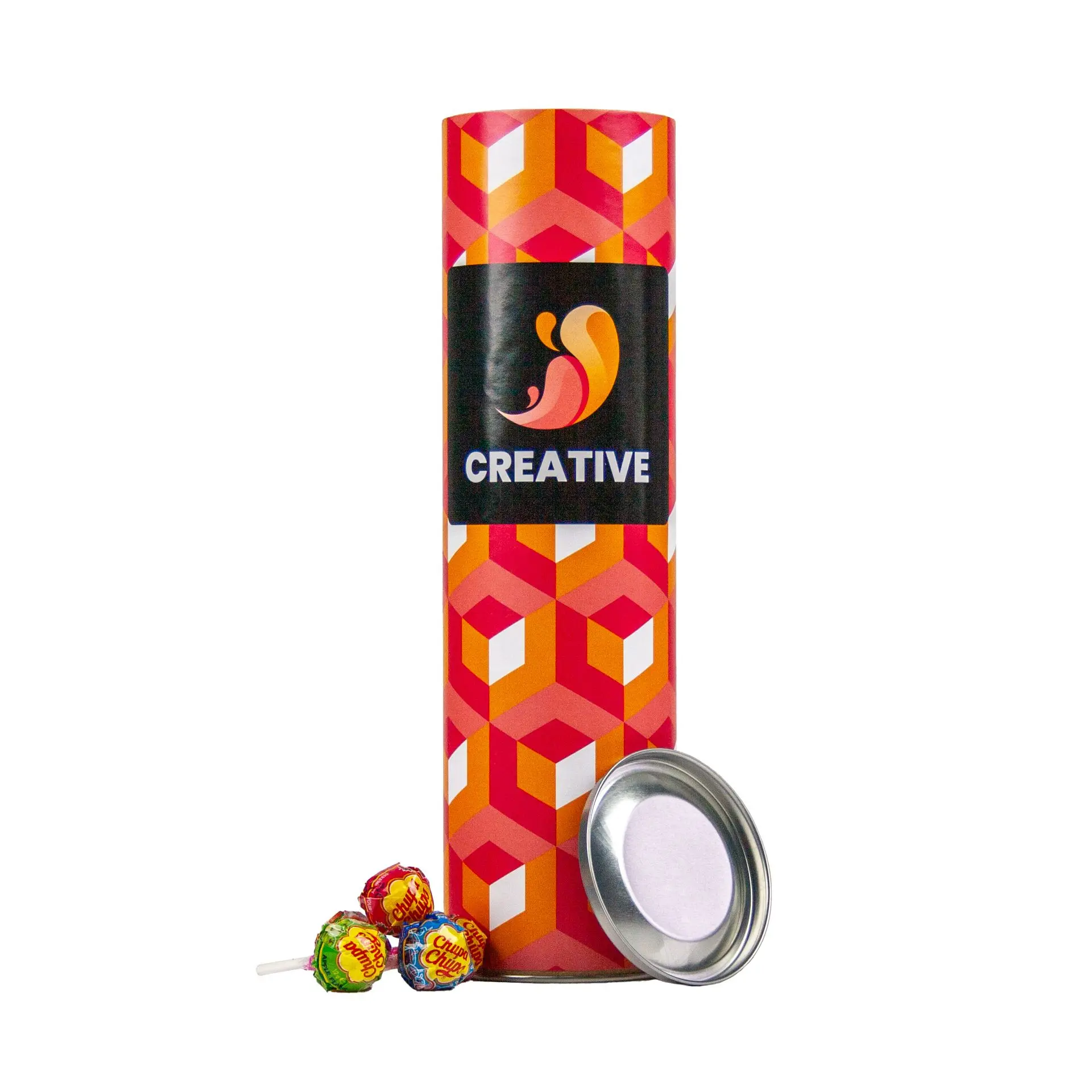 Chupa Chups Tube 700g (The Best Of)  700 g ℮ lollipops The best flavours of Chupa Chups Fun and unique gift  Personalisation with a Max Print on the Tube