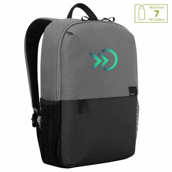 Targus Sagano Eco Campus Backpack 16″ Grey  Made out of 7 recycled PET bottles Fits a 16