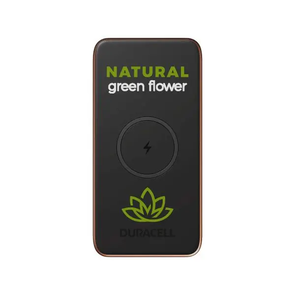 Duracell Powerbank Core 10  Travel Friendly Capacity: 10,000 mAh Charge with USB-A, USB-C and wireless USB-A port with Quick Charge  Personalisation with a full colour print and sleeve