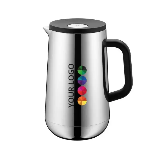 WMF Insulation Tea Jug 1L Impulse  Holds 1L of tea Timeless design Automatic closure Personalisation with a full colour print, engraving and sleeve