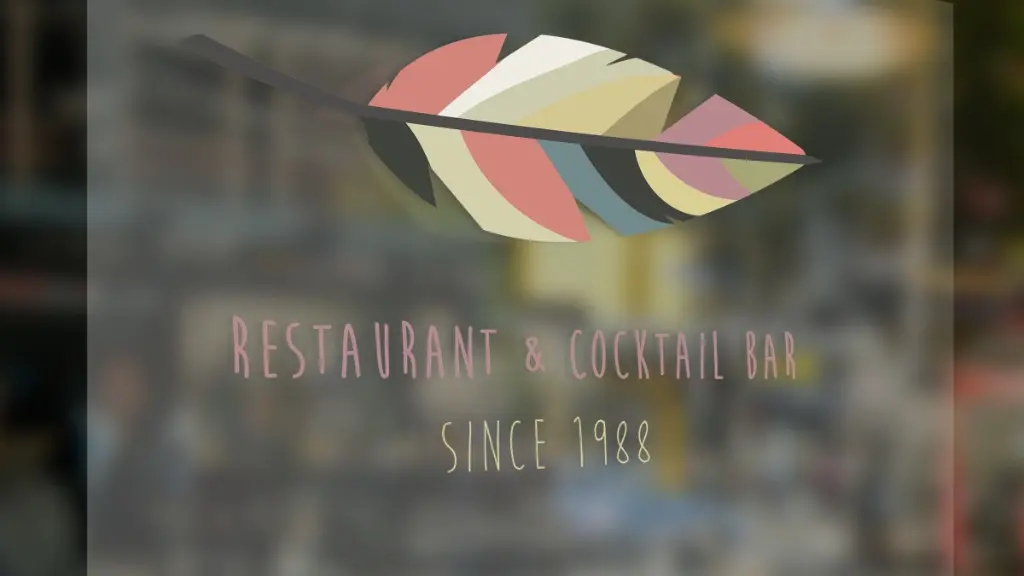 Window Sticker Restaurant and Cocktailbar