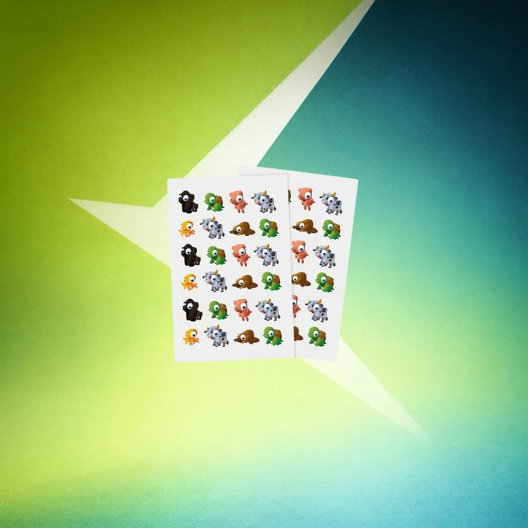 Vinyl Stickers Sheet