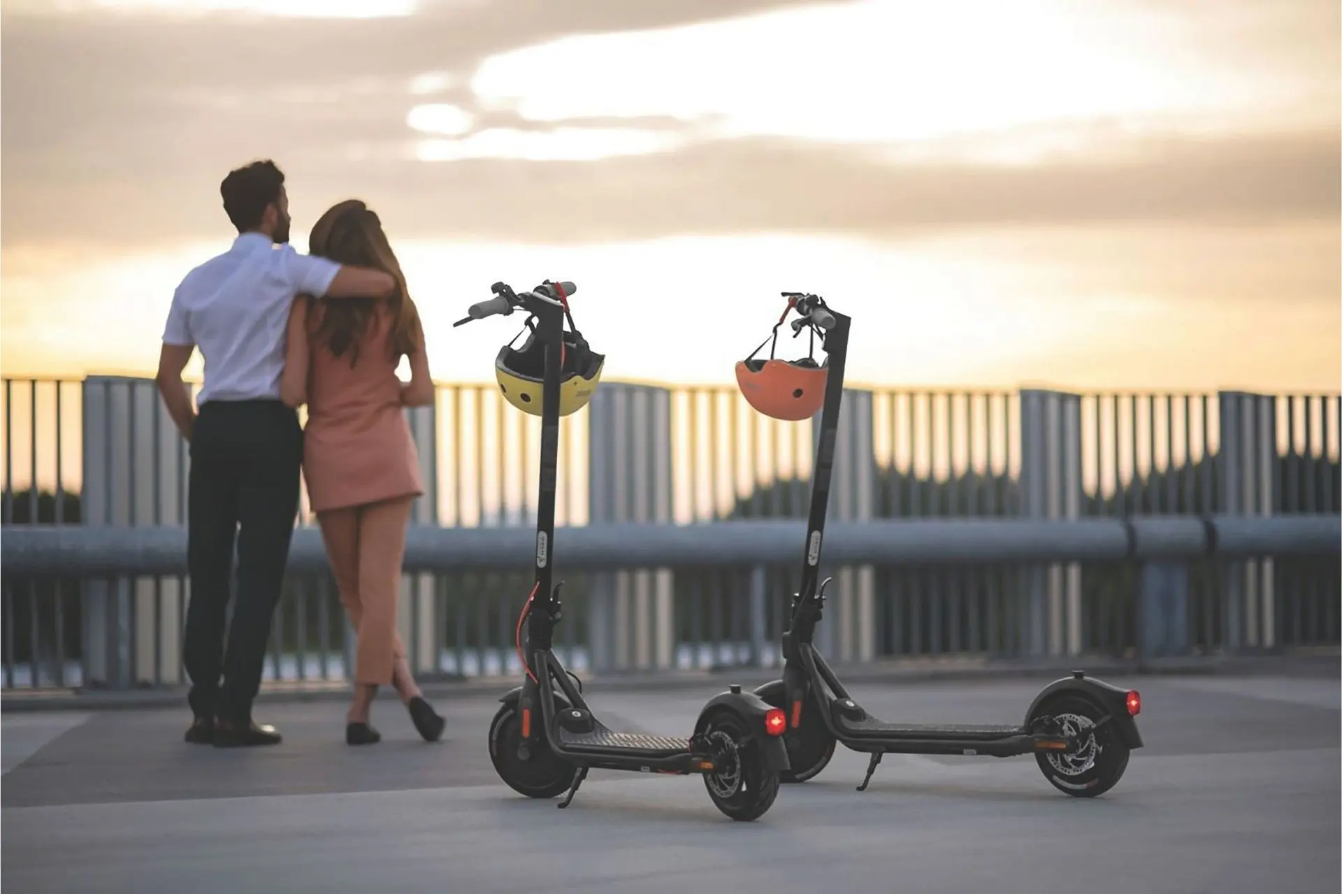 Segway next to people