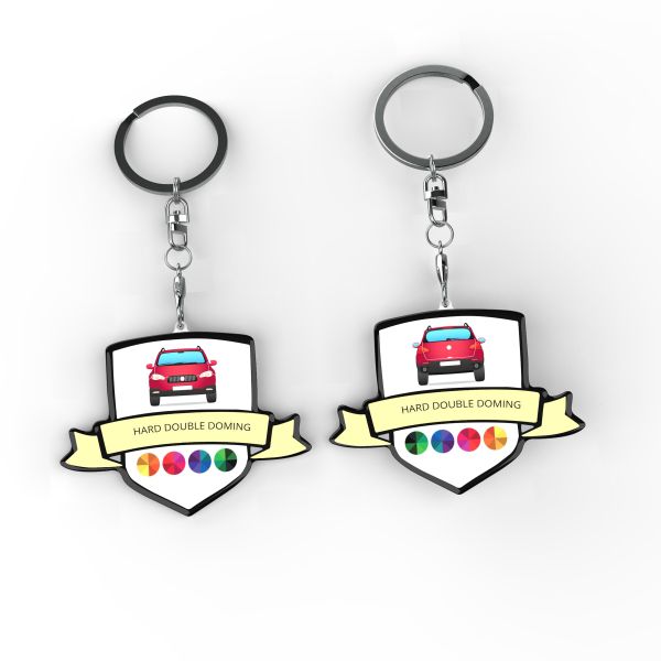 Key Ring Hard Double